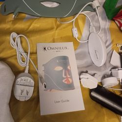 Omnilux Mens Painless Reduce Lines Wrinkles Red Light Therapy Mask