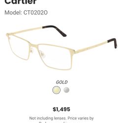 Cartier Gold Frames