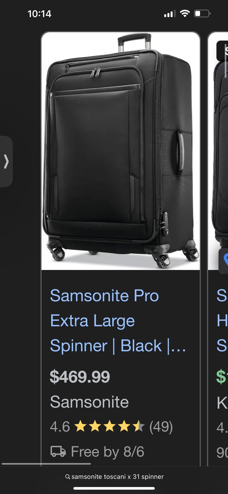 SAMSONITE PRO EXTRA LARGE SPINNER