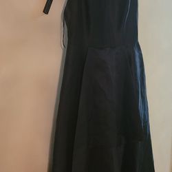 HIGH LOW MIKADO GOWN/DRESS  WITH ASYMMETRICAL