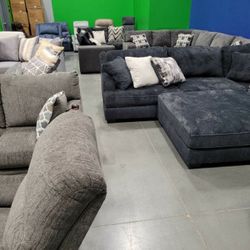 Clearance priced Sectionals, Sofas, Loveseats! All in stock TODAY