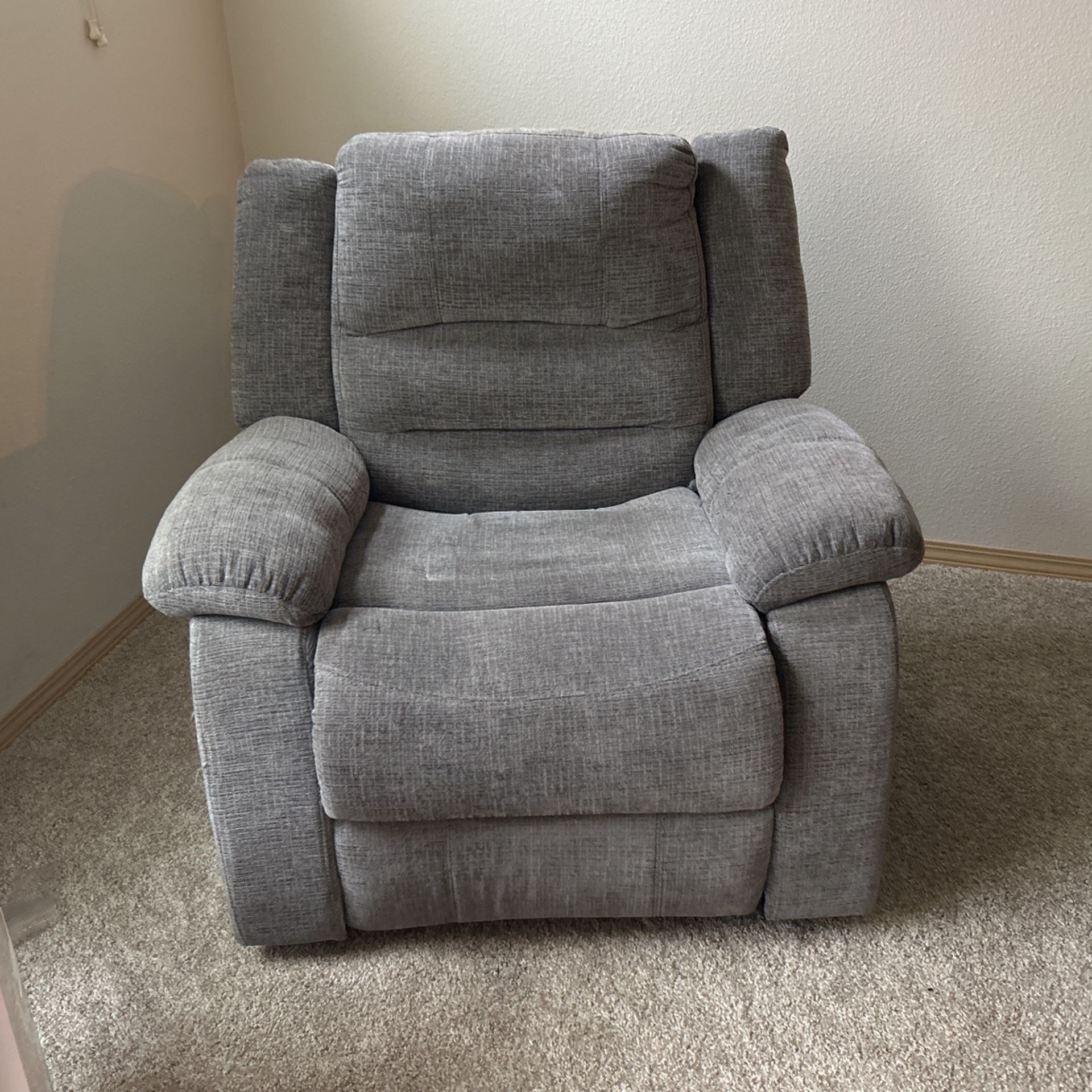 Grey Recline Rocking Chair 