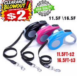 Retractable Dog Leash, 16 FT Heavy Duty Pet Walking Leash For Dogs Up to 50 lbs