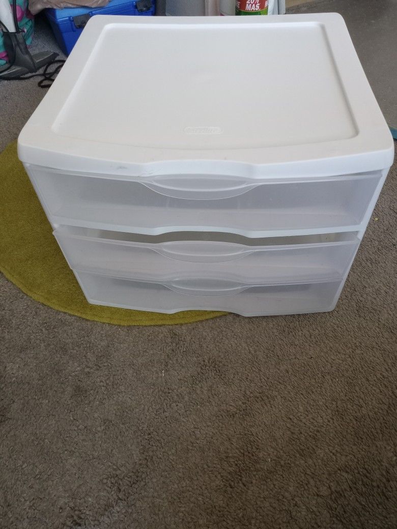 Table Top Organizer Plastic 3 Drawer 