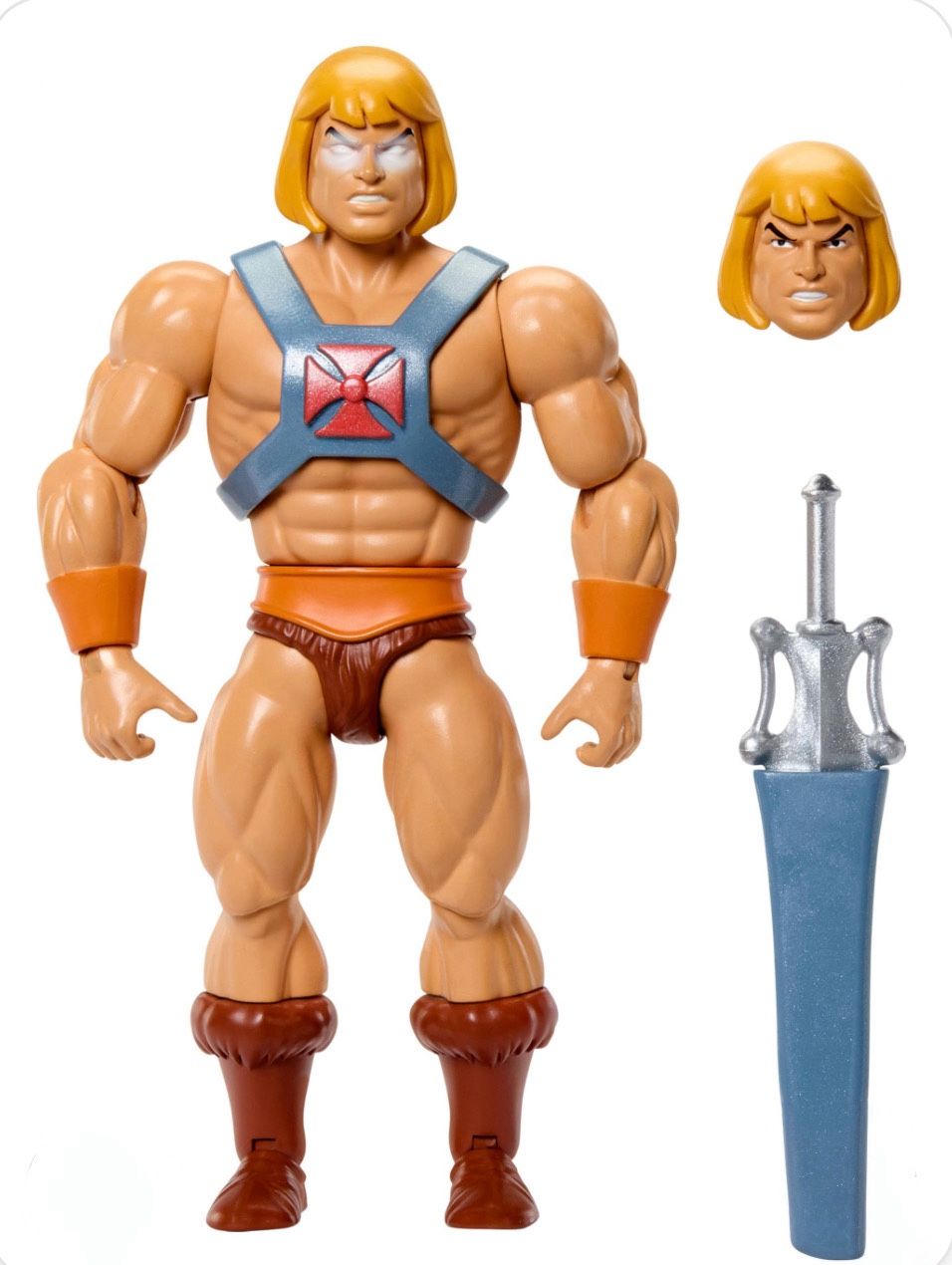 Masters Of The Universe Origins Cartoon Collection Action Figure Faker, 5.5-Inch 1980s TV He-Man Dupe, Detailed Design & 16 Joints, Power Sword