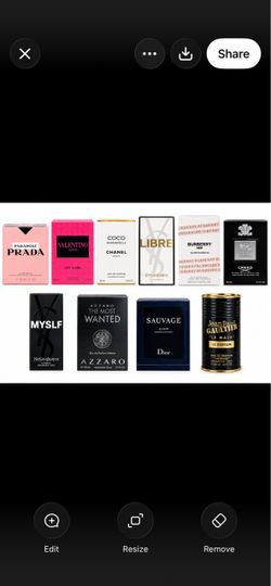 Women perfume and men cologne
