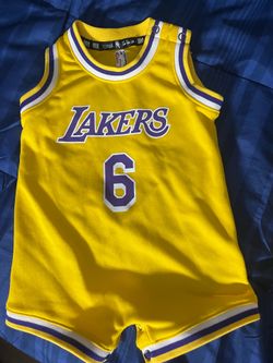 NBA LeBron James #6 Infant Romper – 12 Months