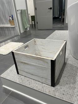 Wooden Crate Box, Large Farmhouse Style