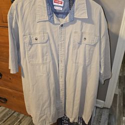 Mens Short Sleeve Wrangler Shirt
