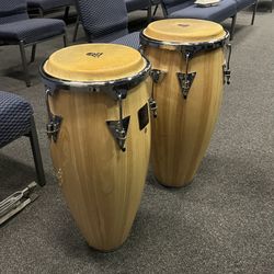  Latin Percussion LPA646-AW Aspire Series 10/11" Conga Set w/ Double Stand