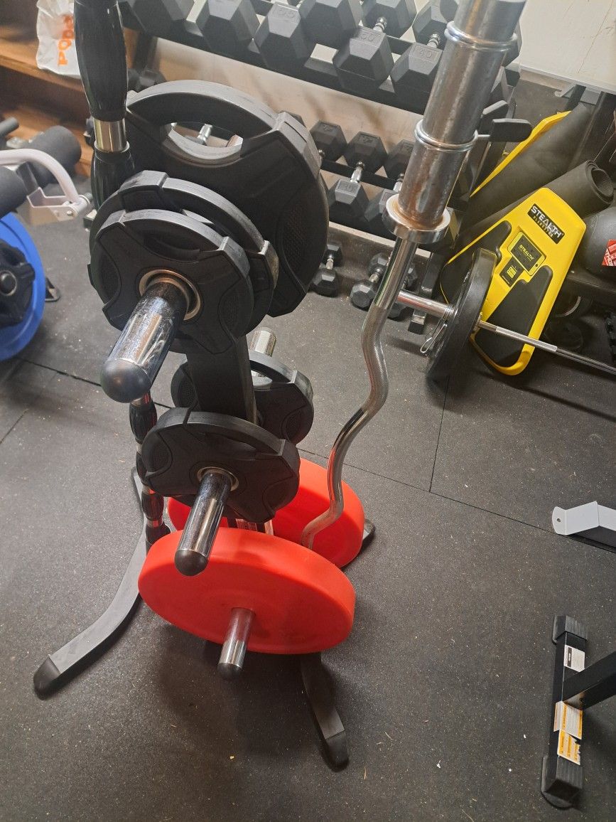 Sturdy Olympic Weight Tree