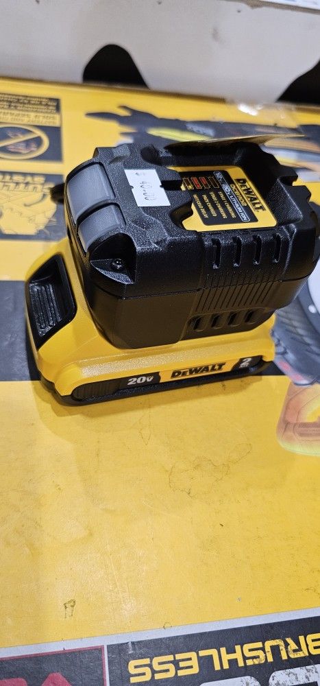 DEWALT 2.0 BATTERY AND CHARGER