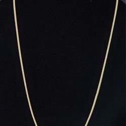 14K Gold Plated Sterling Silver Snake Chain