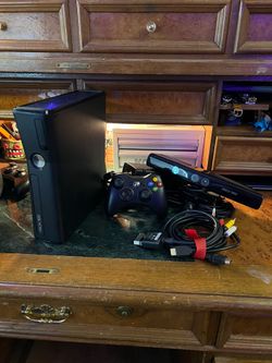 Xbox360s 500GB with controller and Kinect camera