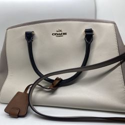 Coach Margot Carryall In Color Block Leather 