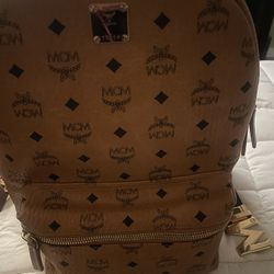 Brown Mcm Backpack 
