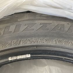 Bridgestone Blizzak Winter Tires - 255/50R20