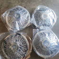 GM Wire Wheel Hubs 15" Chrome (New Old Stock)