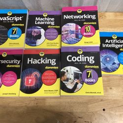 Lot Of For Dummies Books (Coding, Hacking, AI, Cybersecurity, JavaScript, Networking, Machine Learning)