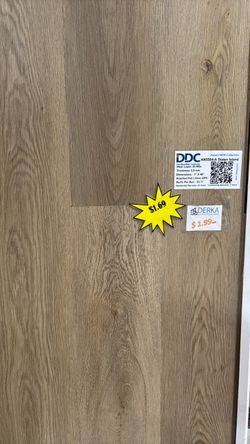 Luxury Vinyl Plank Click & Lock, 100% waterproof, $1.69 SqFt, 23.77 SqFt per box
