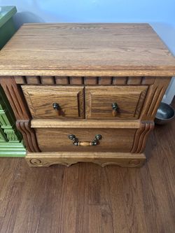 2 Oak & Cedar Nightstands for sale!