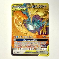 2019 Pokemon Hidden Fates Moltres & Zapdos & Articuno GX Holo Rare #44/68