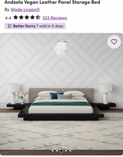 Queen size headboard with built in nightstands