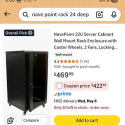 NavePoint 22U Server Cabinet