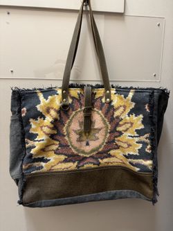 Myra Tote bag (canvas/leather)