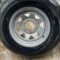 Boat, trailer, tires, and rims