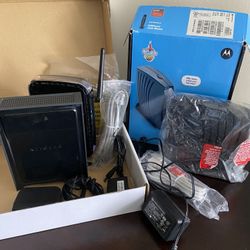 Motorola Cable Modem and Netgear Router