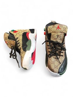 Custom Monogram High-Top Fashion Sneakers - Men's 8