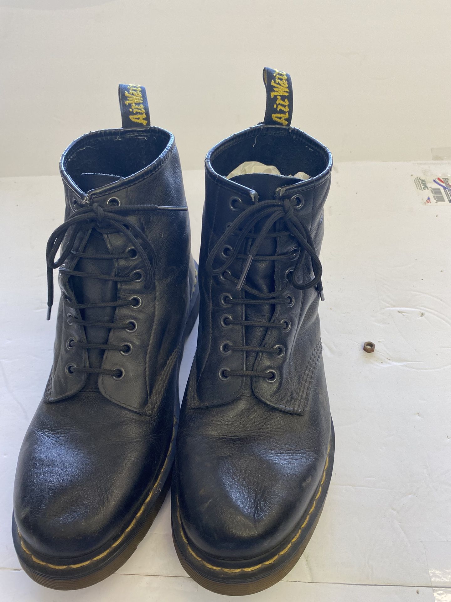 Dr Martens Leather Boots Black Leather