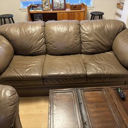 Used Leather Couch - 3 Person 