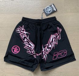 Hellstar black and pink shorts #skater