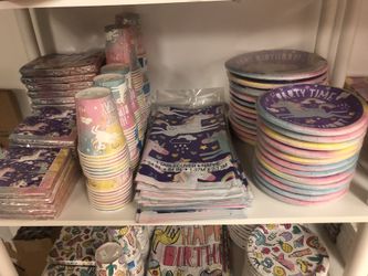 Unicorn Party supplies set