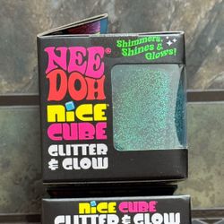 Nee Doh Glitter + Glow Cube 