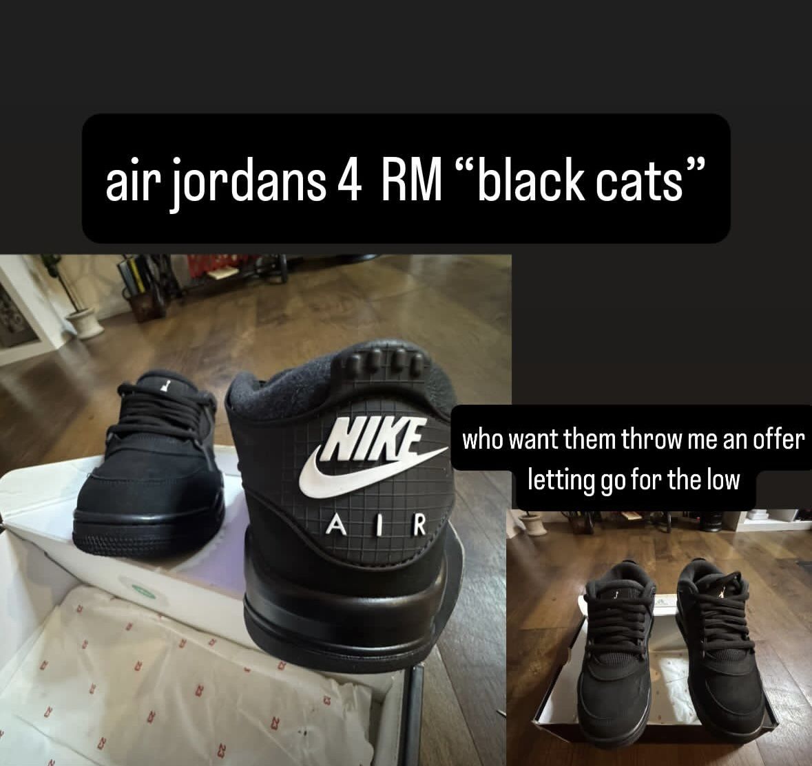 Air Jordan’s Rm Black Noir “Black Cat”