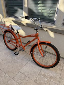 Great Park Orange Bike Felt Cruiser
