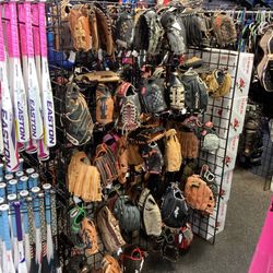 New And Used Baseball And Softball Gloves - Prices Vary
