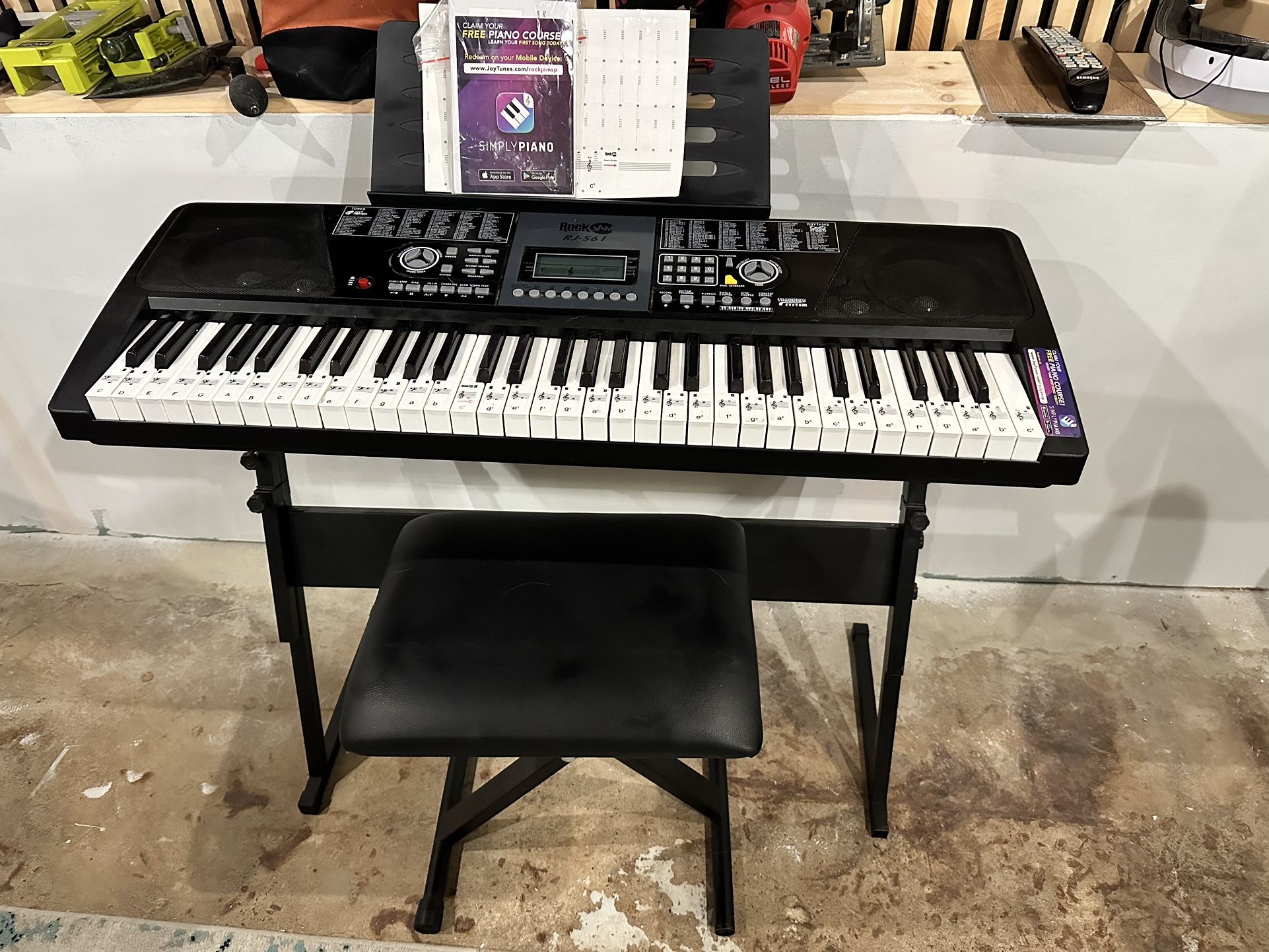 Electric Piano with stand