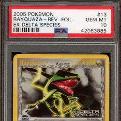 Pokemon Rayquaza EX Delta Species Reverse Holo Rare 13/113 PSA 10 Gem Mint Pokémon 