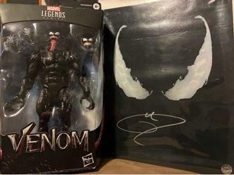 Marvel Legends Movie Venom w/ Tom Hardy Autograph