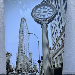 Fifth Avenue Building Clock New York Canvas Print
