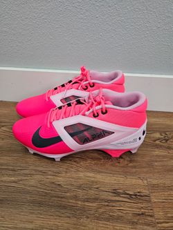 Nike Alpha Menace 4 Pro NRG Breast Cancer Pink Football Cleats HJ4568-600 Size 10.5