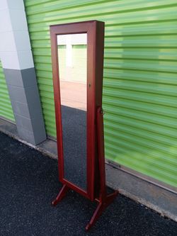 Stand Alone Mirror/ Jewelry Armoire 
