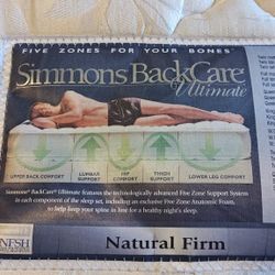 Simmons Back Care Firm Mattress Only Queen