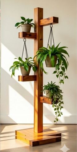 Vertical Multi-Tier Plant Display Stand