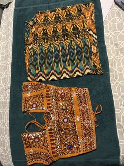 Halloween Costume  - Moana Top & Long Skirt