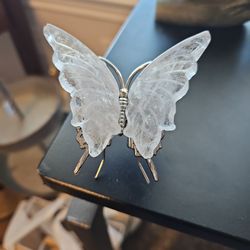 Clear Quartz Butterfly